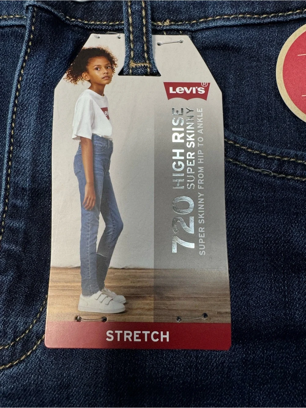 NWT New Levi's 720 High Rise Super Skinny Girls Jeans Size 16